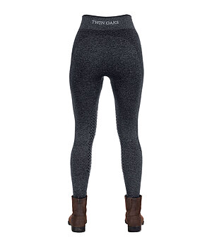 TWIN OAKS Seamless Wanderreit-Leggings mit Silikon-Kniebesatz Tahoe - 160020