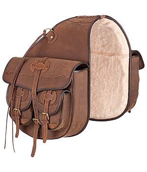 TWIN OAKS Echtleder-Doppelpacktasche Atlas - 160060