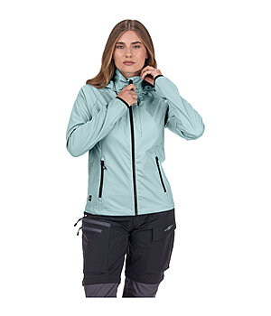 EQUESTRIAN WORK WEAR Atmungsaktive Softshelljacke mit abnehmbarer Kapuze - 200032-S-LM