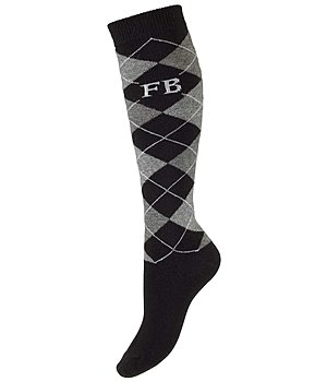 Felix Bhler Merino-Mix-Kniestrmpfe Argyle - 750559-2-S