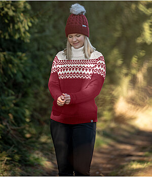 Outfit Island-Pullover in cabernet - OF001256