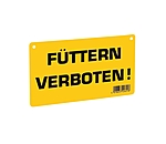 Warnschild Fttern verboten
