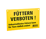 Warnschild F�ttern verboten