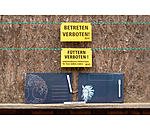 Warnschild Betreten verboten