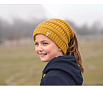 Kinder-Beanie mit Zopfloch