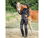 Outfit Fleecejacke Waffle in anthrazit