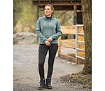 Damen-Outfit Fleecepullover in dark matcha
