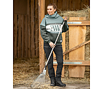 Damen-Outfit Oversize-Hoodie  in dark matcha