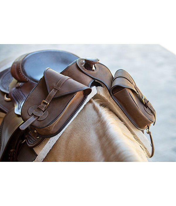 Echtleder-Hornpacktasche Anden