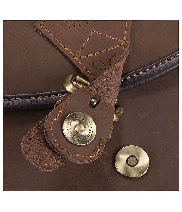 Echtleder-Fork-Packtasche Himalaya