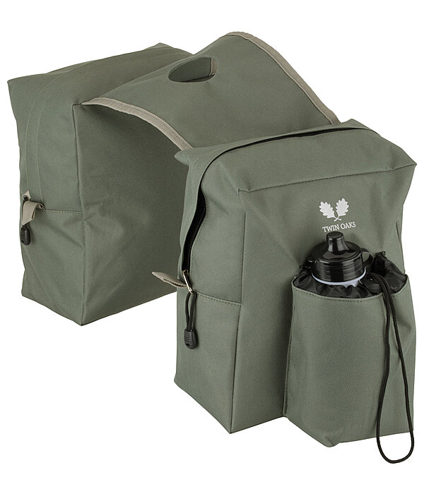 Hornpacktasche Doppelpacktasche Wanderreiter Tasche für Westernsattel schwarz 
