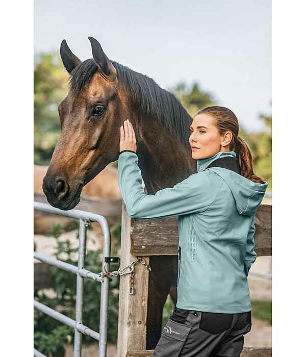 Atmungsaktive Softshelljacke mit abnehmbarer Kapuze