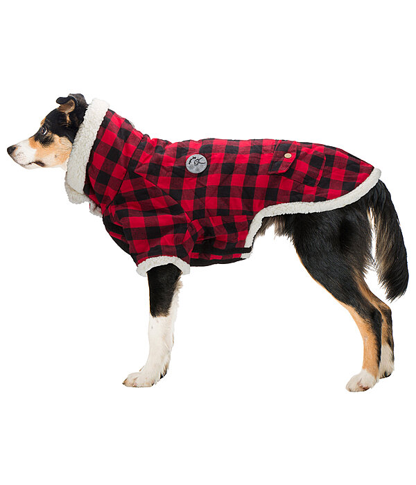 Flanell-Hundejacke mit Sherpa-Innenfutter Emmet