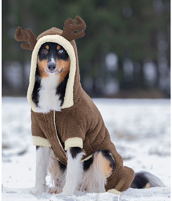 Kuschel-Hunde-Onesie Rudolph