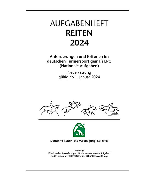 Aufgabenheft Reiten 2024 national - Nur Inhalt ohne Ordner