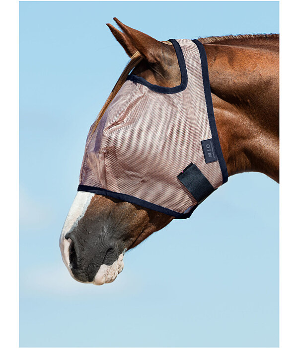 Fliegenmaske UV-Schutz Ohren und Nasenschutz Lavendel Lila Warmblut L 