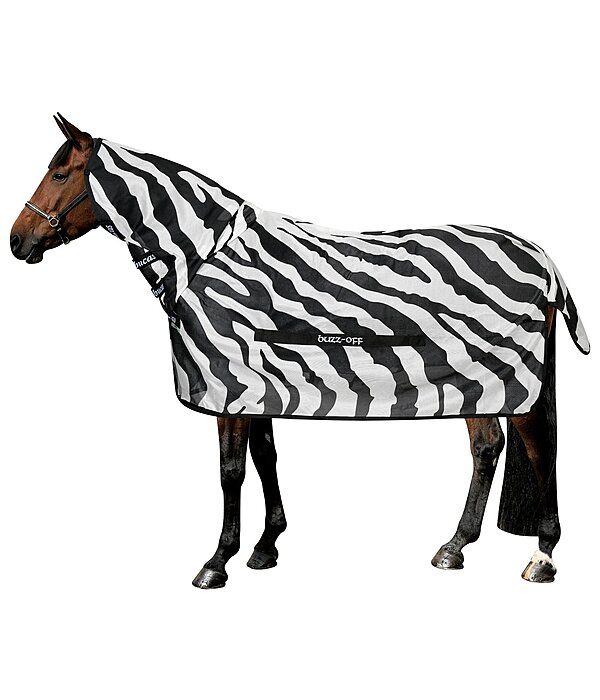 125 cm Fliegenausreitdecke Zebra mit Fransen 