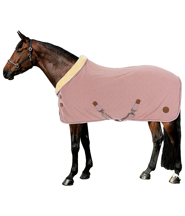 Fleece-Abschwitzdecke Timeless Elegance mit Teddyfleece-Kragen