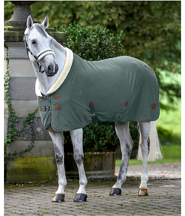 Fleece-Abschwitzdecke Timeless Elegance mit Teddyfleece-Kragen