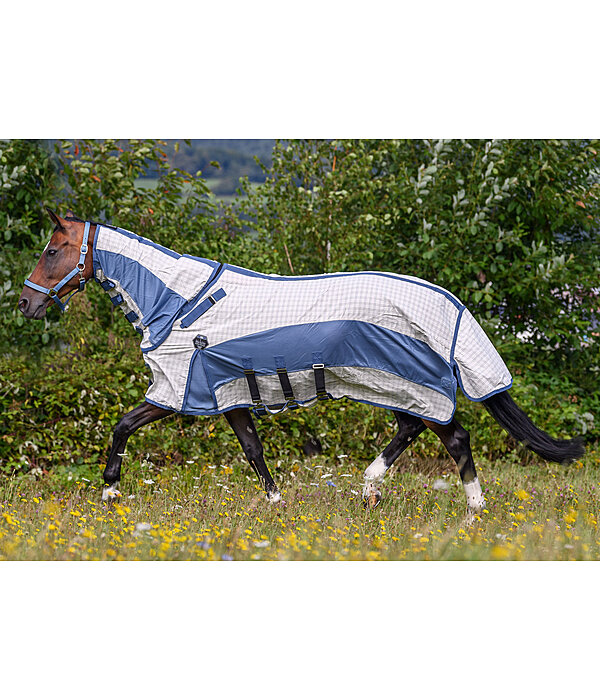 Fullneck-Baumwoll-Fliegen- und Ekzemerdecke Fynbos, UV 50 % +