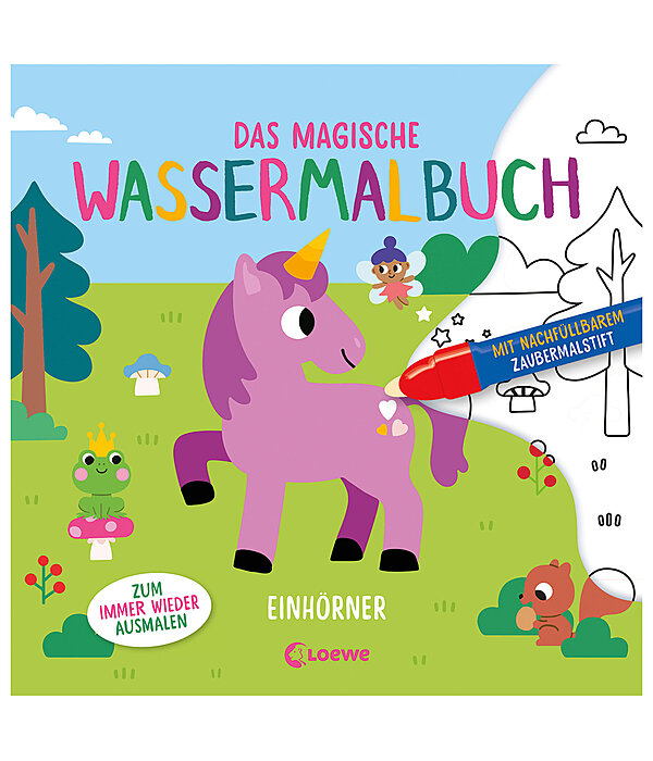 Das magische Wassermalbuch - Einhrner