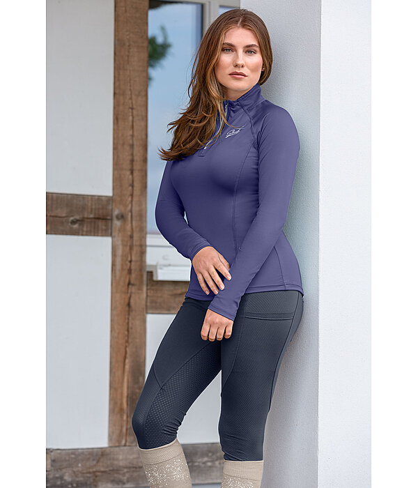 Zip-Funktions-Langarmshirt Lea