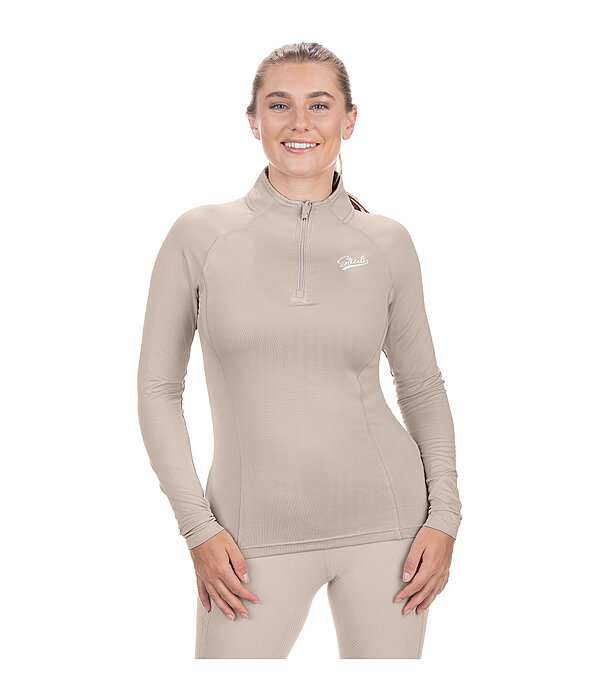 Zip-Funktions-Langarmshirt Lea