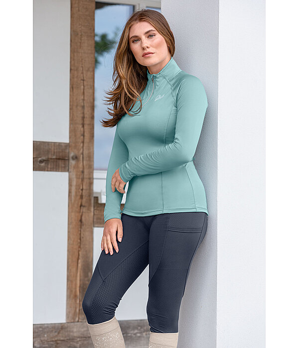 Zip-Funktions-Langarmshirt Lea