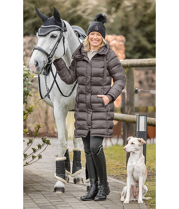 Kapuzen-Stepp-Reitmantel Minou