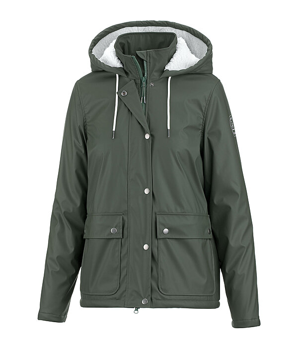 Teddyfleece-Kapuzenregenjacke Stella
