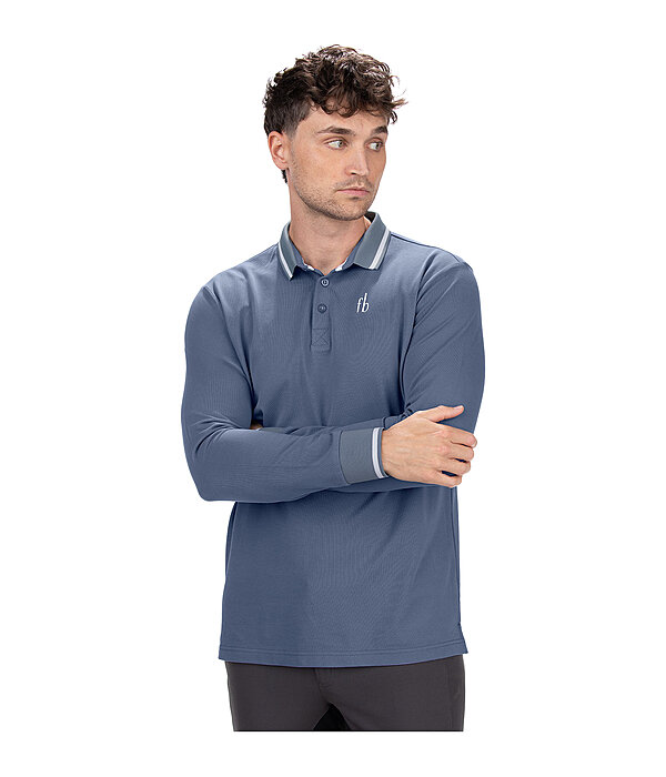 Herren-Langarm-Funktions-Poloshirt