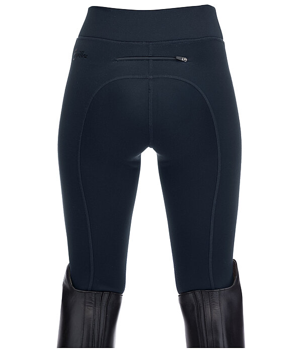 Kinder Grip-Winterreitleggings Kniebesatz Elia