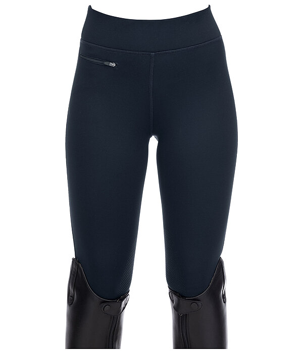 Kinder Grip-Winterreitleggings Kniebesatz Elia
