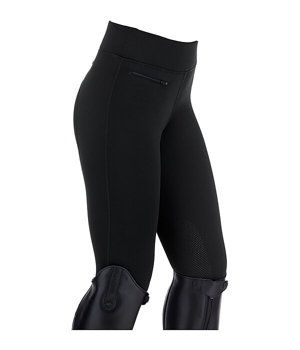Kinder Grip-Winterreitleggings Kniebesatz Elia