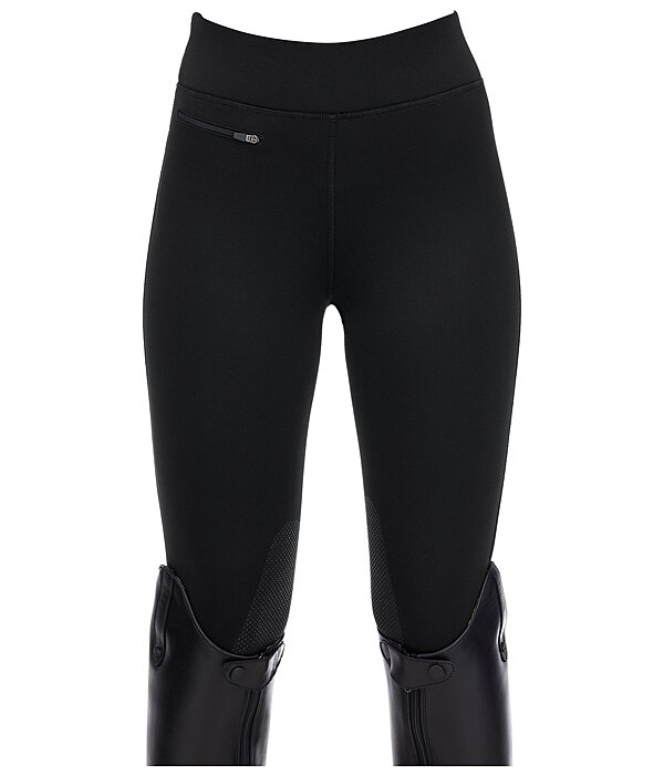 Kinder Grip-Winterreitleggings Kniebesatz Elia