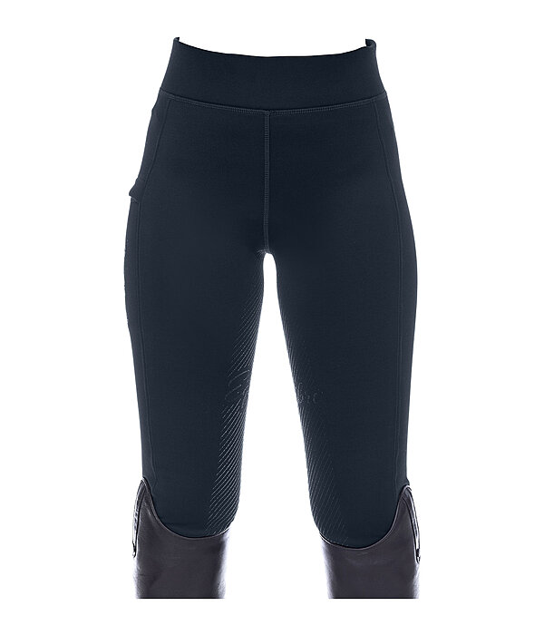 Kinder-Grip-Thermo-Vollbesatz-Reitleggings Snow