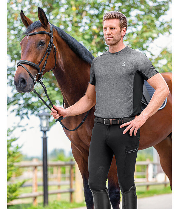Herren Grip-Teilbesatzreithose Tex