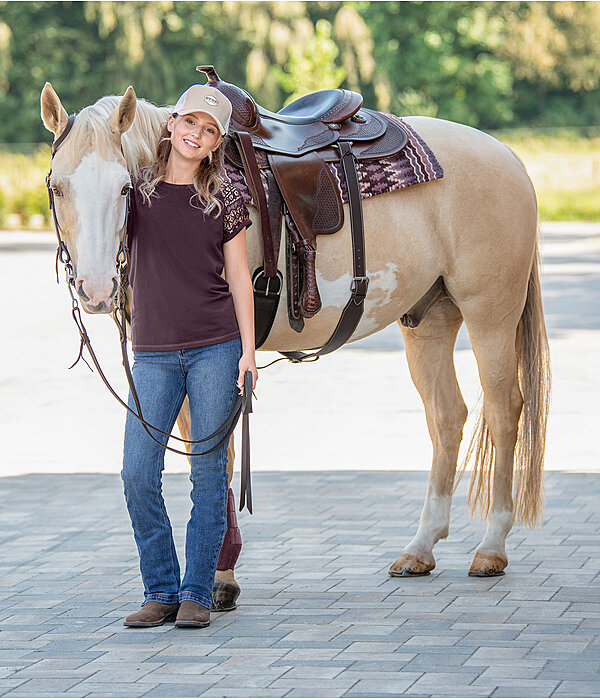 Western-Outfit Leyna in plum