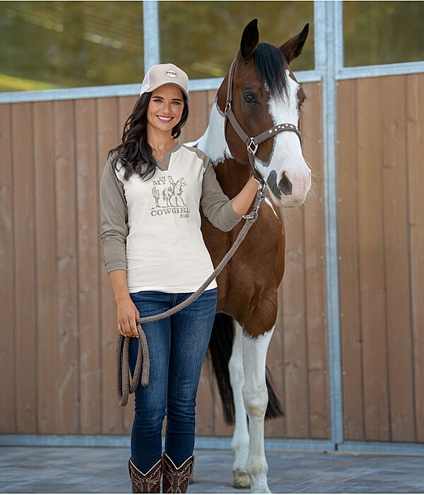 Western-Outfit Indy in taupe