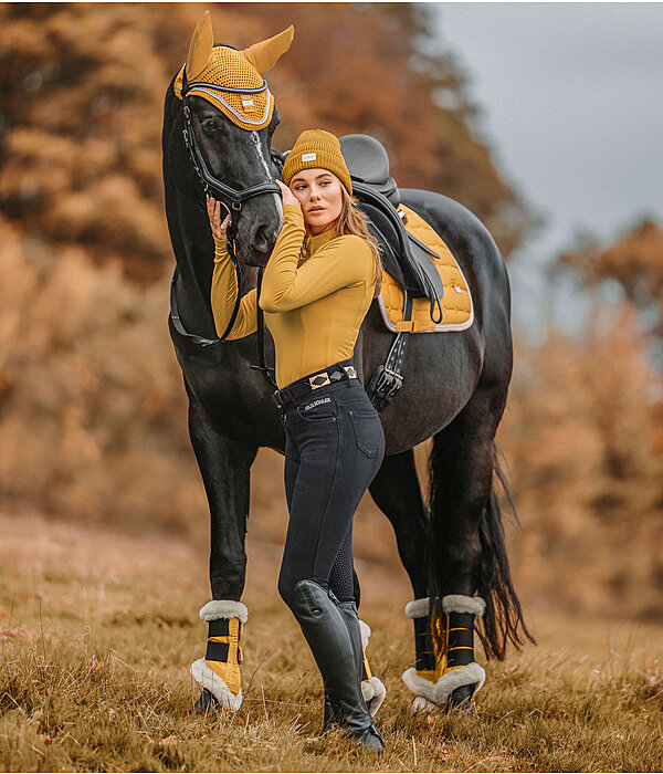Damen-Outfit Anna in golden-mango