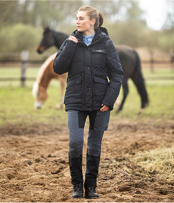 Damen-Outfit Funktions-Steppjacke in schwarz